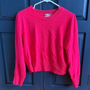 J. Crew Cashmere Bright Pink Crew Neck Sweater